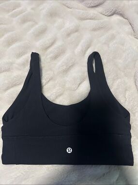 lululemon athletica Black Comfort Sports Bra - Scoop Neck Support